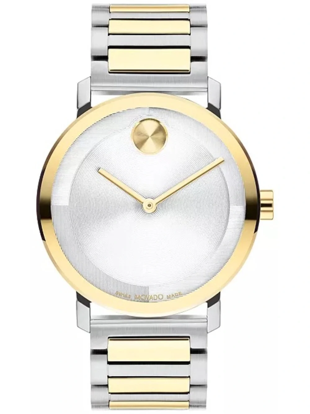 Movado Two-Tone Silver and Gold Bracelet Watch